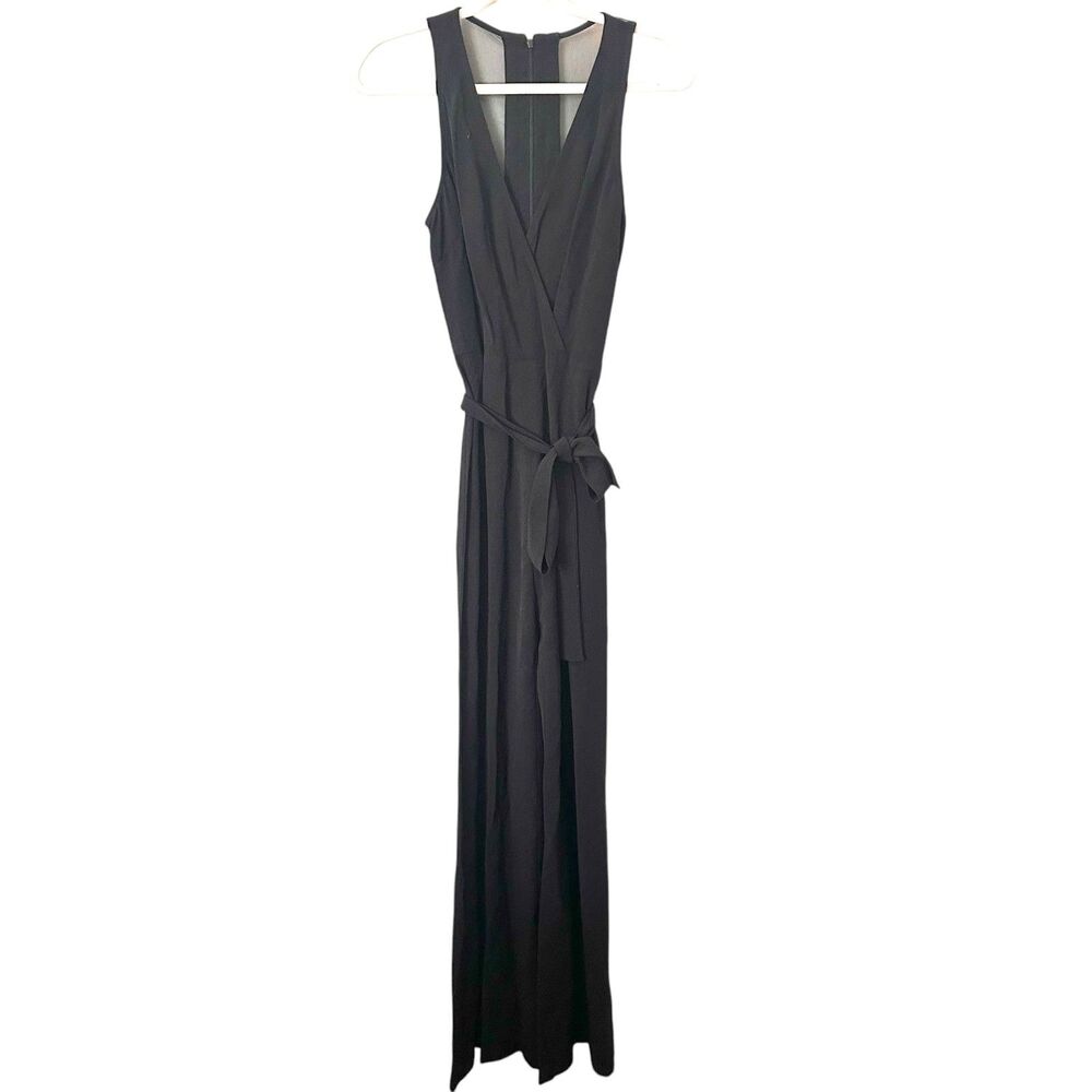 WAVERLY GREY Mesh Back Straight Leg Jumpsuit Black NWT Sz 2